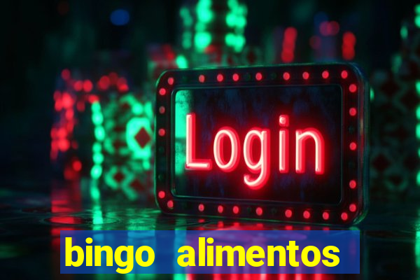 bingo alimentos para imprimir