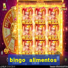 bingo alimentos para imprimir