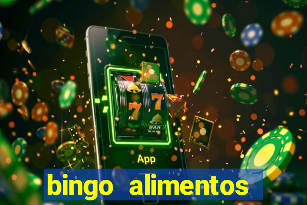 bingo alimentos para imprimir