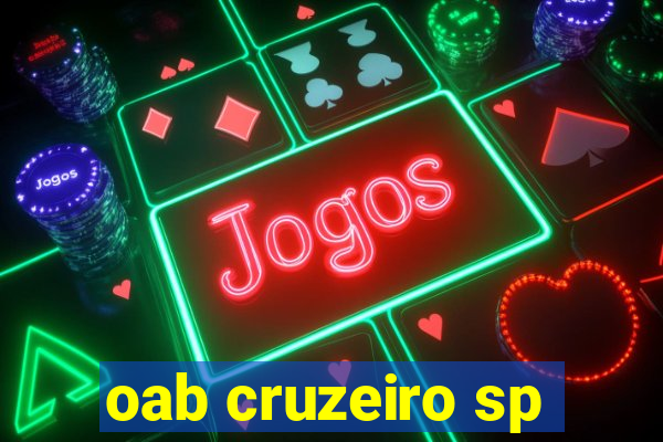 oab cruzeiro sp