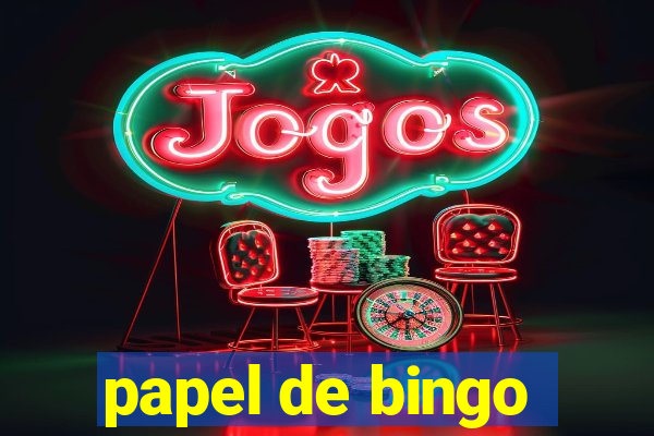 papel de bingo