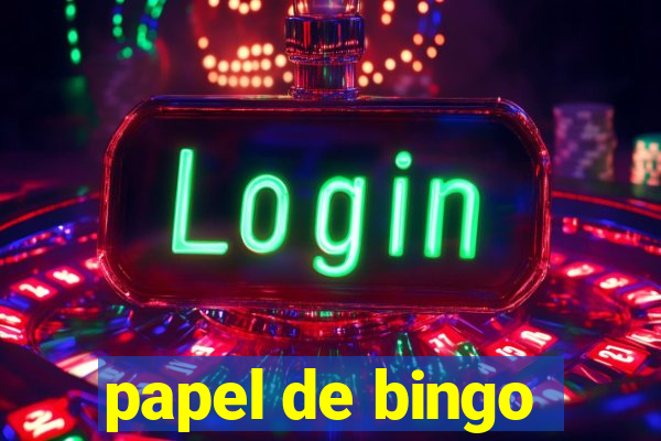 papel de bingo