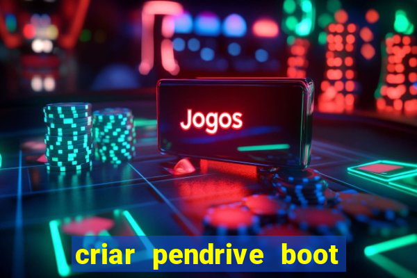 criar pendrive boot windows 10