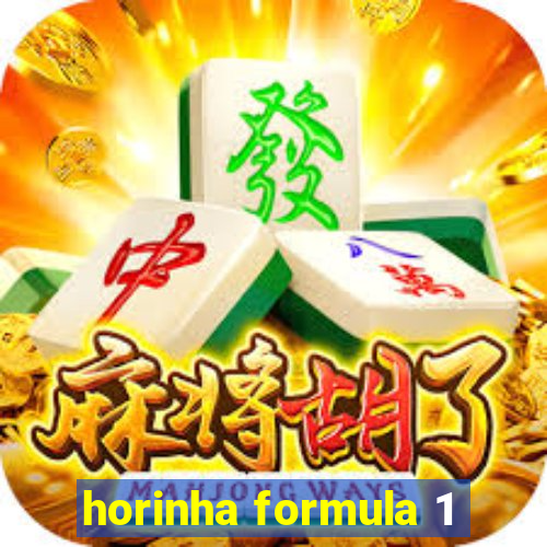 horinha formula 1