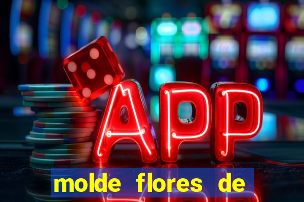 molde flores de papel para imprimir