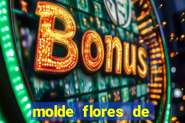 molde flores de papel para imprimir