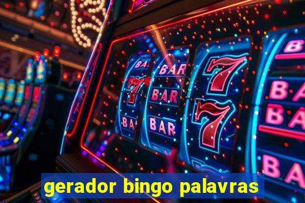 gerador bingo palavras