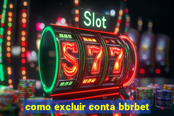 como excluir conta bbrbet