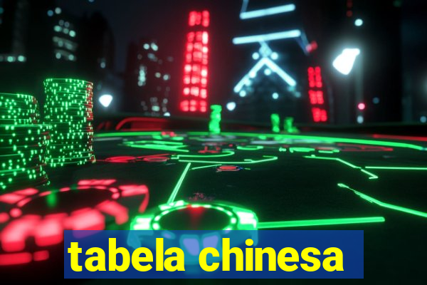 tabela chinesa