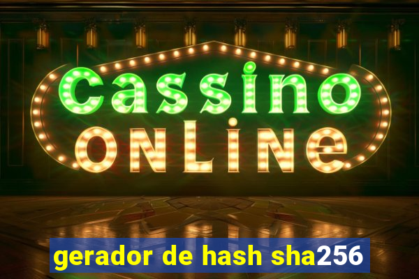 gerador de hash sha256