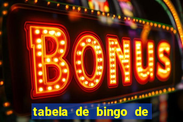 tabela de bingo de 1 a 100