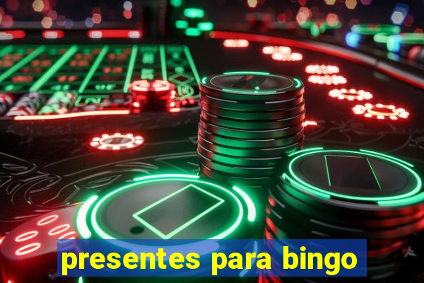 presentes para bingo