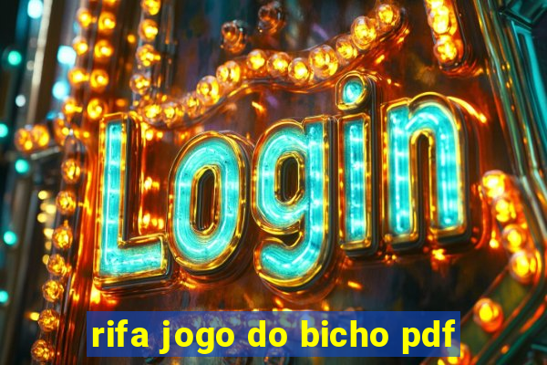 rifa jogo do bicho pdf