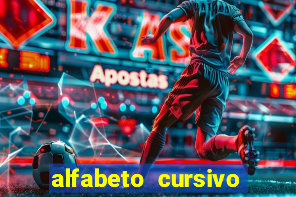 alfabeto cursivo pontilhado para imprimir pdf