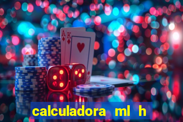 calculadora ml h para mcg kg min