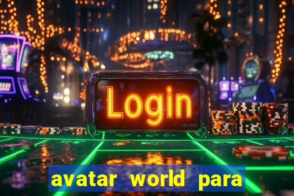 avatar world para imprimir e colorir