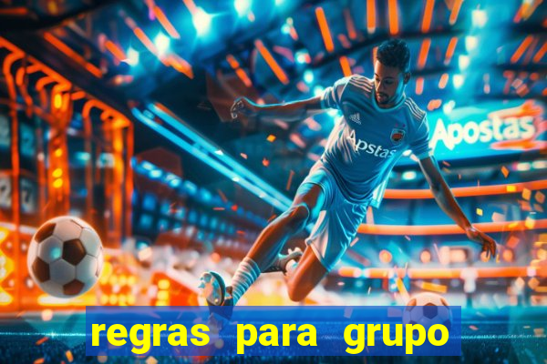 regras para grupo de futebol no whatsapp