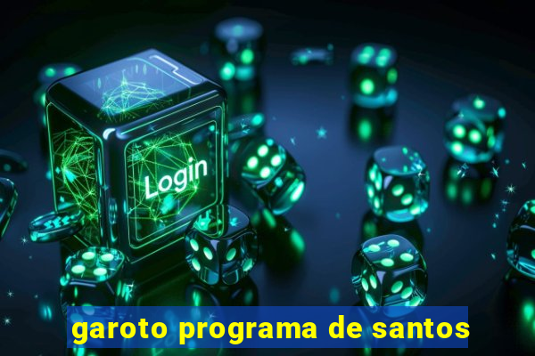 garoto programa de santos